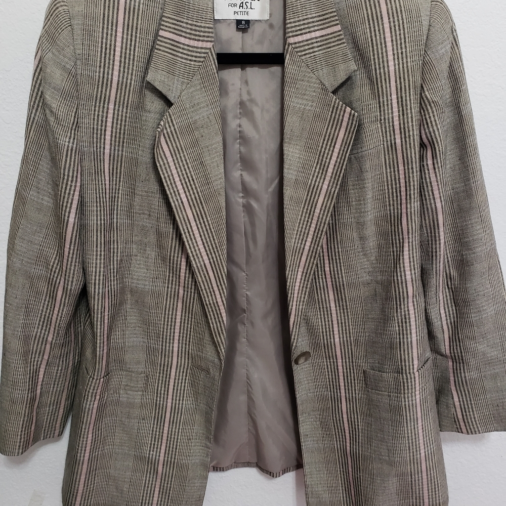 Kasper for A.S.L Petite Womens Blazer Size 6